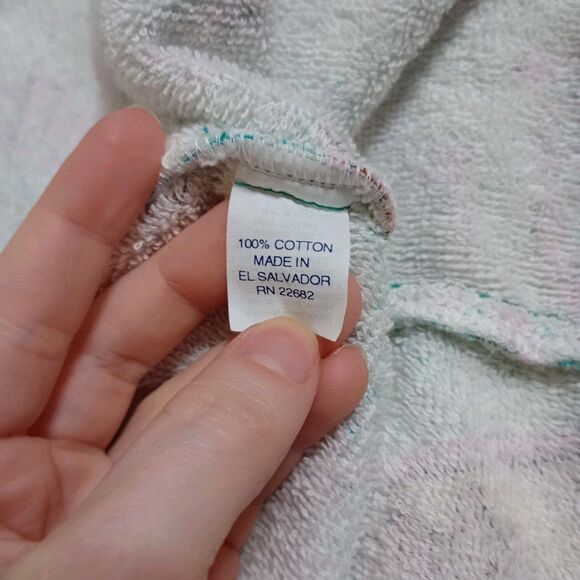 Vintage 90s Taz Looney Tunes Terry Cloth Robe Children's Size L 7-9 - Picture 11 of 12